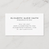 Waterverf Greenery Potted Kamerplanten Kwekerij Visitekaartje (Achterkant)