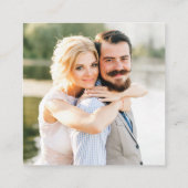 Waterverf Greenery Registry Foto Dusty Blue Informatiekaartje (Achterkant)