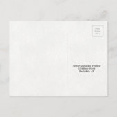 Waterverf Greenery RSVP Briefkaart (Achterkant)