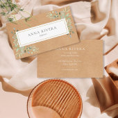 Waterverf Greenery Rustic Kraft Professional Visitekaartje