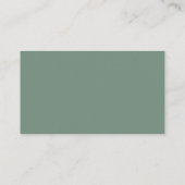 Waterverf Greenery Sage Green Wedding Registry Informatiekaartje (Achterkant)