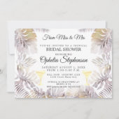 Waterverf Greenery Sandy Gold Vrijgezellenfeest Kaart (Voorkant)