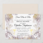 Waterverf Greenery Sandy Gold Vrijgezellenfeest Kaart (Voorkant / Achterkant)