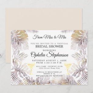 Waterverf Greenery Sandy Gold Vrijgezellenfeest Kaart