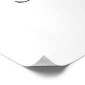 Waterverf Greenery Silver Leaves Welcome Sign. Poster (Hoek)