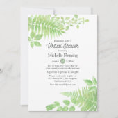 Waterverf Greenery Virtual Bridal of Baby shower Kaart (Voorkant)