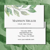 Waterverf Greenery Visitekaartje