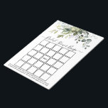 Waterverf Greenery Vrijgezellenfeest Bingo Notitieblok<br><div class="desc">Bingo Sheets Bingo Waterverf Bingo Bingo Bingo Blocnote bevat eucalyptusbladeren,  groene botanische bladeren,  stoffige blauwe bladeren en andere prachtige botanische groenery. Trendy Calligraphy Script.</div>
