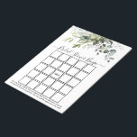 Waterverf Greenery Vrijgezellenfeest Bingo Notitieblok<br><div class="desc">Bingo Sheets Bingo Waterverf Bingo Bingo Bingo Blocnote bevat eucalyptusbladeren,  groene botanische bladeren,  stoffige blauwe bladeren en andere prachtige botanische groenery. Trendy Calligraphy Script.</div>
