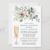 Waterverf Greenery Vrijgezellenfeest Dusty Blue Pi Kaart (Voorkant)