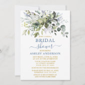 Waterverf Greenery Vrijgezellenfeest Gold Dusty Bl Kaart (Voorkant)