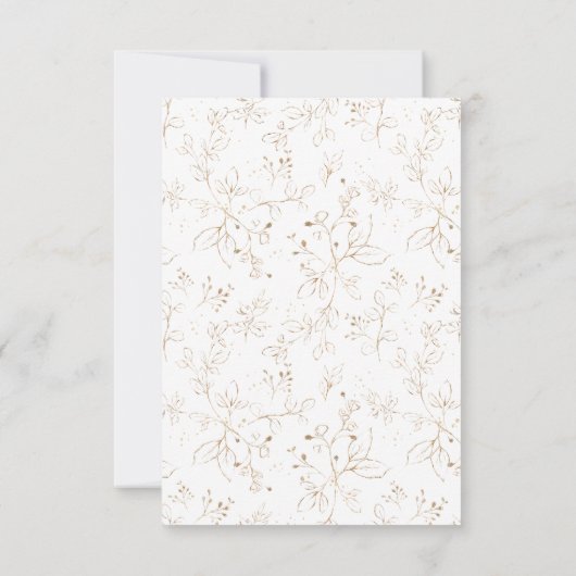 Waterverf Greenery Vrijgezellenfeest Hartelijk dan Kaart (Achterkant)