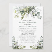 Waterverf Greenery Vrijgezellenfeest Sage Green Kaart (Voorkant)