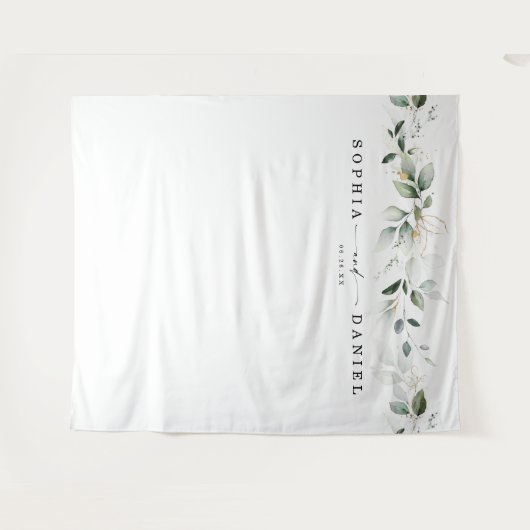 Waterverf Greenery Wedding Foto Prop Backdrop Wandkleed (Voorkant (horizontaal))