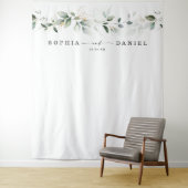 Waterverf Greenery Wedding Foto Prop Backdrop Wandkleed (In situ)