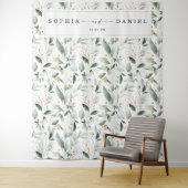 Waterverf Greenery Wedding Foto Prop Backdrop Wandkleed (In situ)