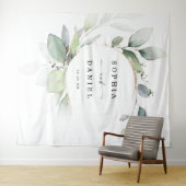 Waterverf Greenery Wedding Foto Prop Backdrop Wandkleed (In Situ (horizontaal))