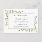 Waterverf Greenery Wedding Goed Informatiekaartje (Voorkant)