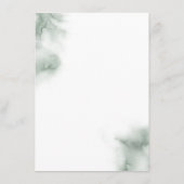 Waterverf Greenery Wedding Informatie Gast Informatiekaartje (Achterkant)