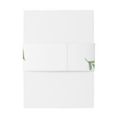 Waterverf Greenery Wedding Invitation Belly Band Uitnodigingen Wikkel (Achterkant Voorbeeld)