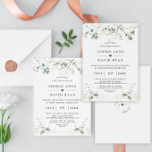 Waterverf Greenery Wedding Kaart