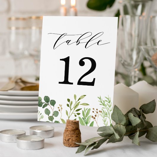 Waterverf Greenery Wedding Kaart