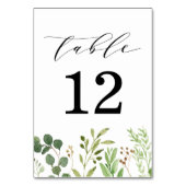 Waterverf Greenery Wedding Kaart (Voorkant)