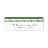 Waterverf Greenery Wedding Labels (Voorkant)