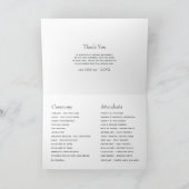 Waterverf Greenery Wedding Programma (Binnen)