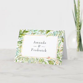 Waterverf Greenery Wedding Programma