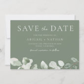 Waterverf Greenery Wedding Save The Date (Voorkant)