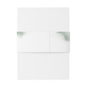 Waterverf Greenery Wedding Uitnodigingen Wikkel (Achterkant Voorbeeld)