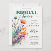 Waterverf Greenery Wild Flower Vrijgezellenfeest Kaart