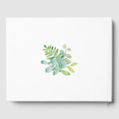 Waterverf Greenery Wreath Vrijgezellenfeest Gastenboek (Achterkant)