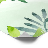 Waterverf Greenery Wreath Vrijgezellenfeest Poster (Hoek)