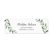 Waterverf Griekenland | Aangepast retouradres Etiket (Voorkant)