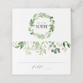 Waterverf Griekenland | Aangepaste bruiloft Plaatskaartje (Buitenkant ongevouwen)