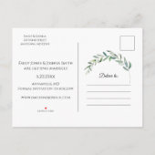 Waterverf Griekenland | De foto bewaart de Datum Aankondigingskaart (Achterkant)