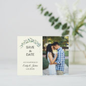 Waterverf Griekenland | De foto bewaart de Datum Aankondigingskaart (Staand voorkant)