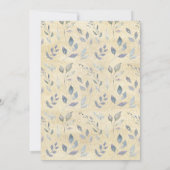 Waterverf Griekenland Eucalyptus Gold Foto Afstude Aankondiging (Achterkant)