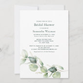 Waterverf Griekenland Eucalyptus Vrijgezellenfeest Kaart (Voorkant)