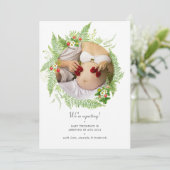 Waterverf Griekenland Foto Zwangerschap Aankondiging (Staand voorkant)