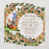 Waterverf Griekenland Genderneutraal Baby shower Kaart (Voorkant / Achterkant)