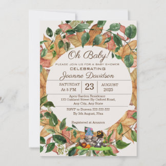 Waterverf Griekenland Genderneutraal Baby shower Kaart