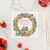 Waterverf Griekenland Genderneutraal Baby shower Servet (Insitu)