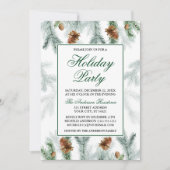 Waterverf Griekenland Pine Cones Holiday Kaart (Voorkant)