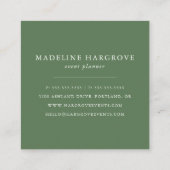 Waterverf Griekenland | Vierkante Visitekaartje (Achterkant)