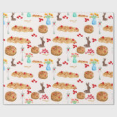 Waterverf Grieks Pasen Cadeaupapier (Vlak)