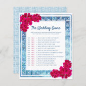 Waterverf griekse elegantie + roze bruiloft spel (Voorkant / Achterkant)