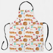 Waterverf Griekse paasvoeding en rode eieren Schort (Voorkant)